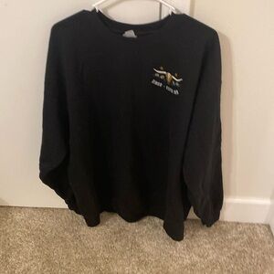 Black graphic Crew neck